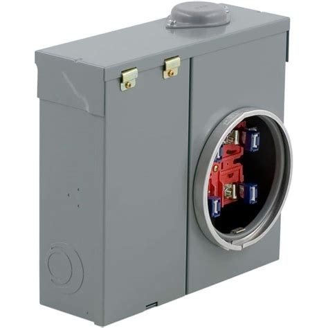 electrical meter box home depot|residential meter base with disconnect.